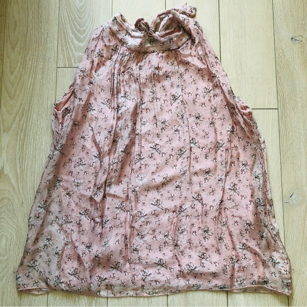 Vintage Elena Baldi Silk Blend Floral Top Made in Italy